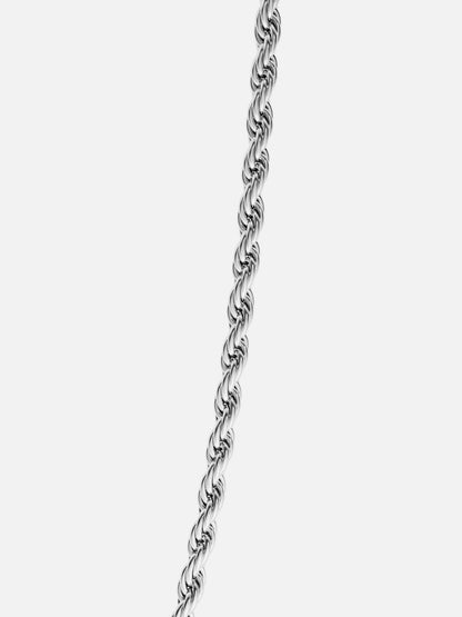 Seralyn™ Rope Necklace 3MM | Silver